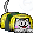 a pixelated tamago-maki
cat