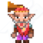 A silly man dancing with his arms back and
forth